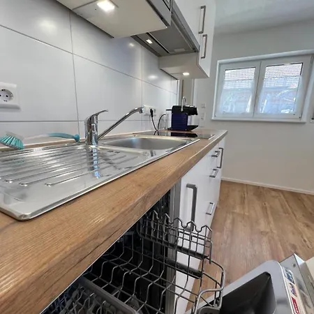 Appartement Café Canapé Ravensburg, Sonnige Terrasse