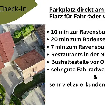 Naturnahes Mit Sonniger Terrasse, Nahe Bodensee & Messe * Ravensburg
